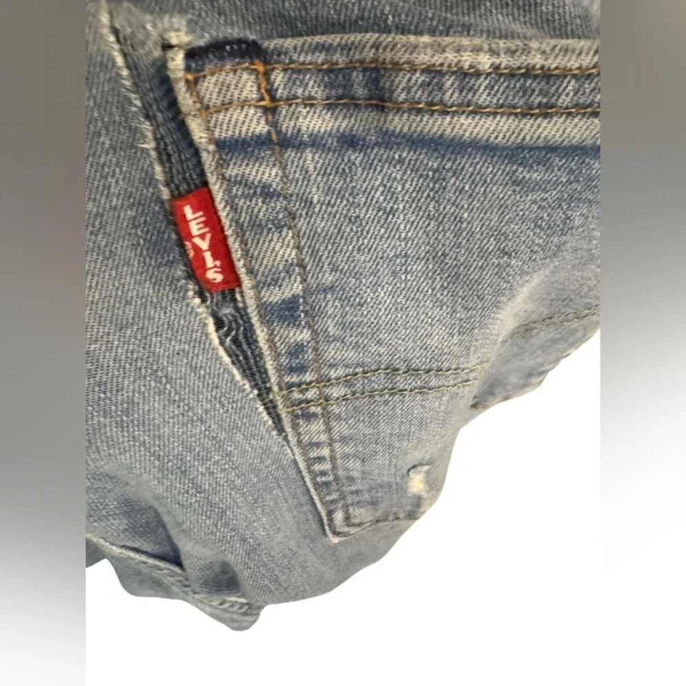 GUC Levi’s Premium Men’s 510 Jeans stretch 33W 30L Distressed Denim flaw